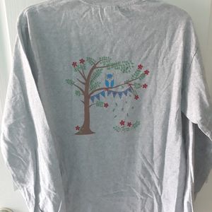 Chi Omega owl long sleeve tee